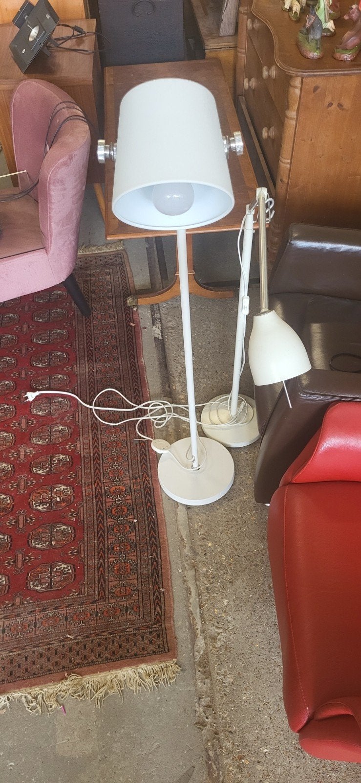 2 stuks design lamp wit, Modern design, Gebruikt, 100 tot 150 cm, Metaal