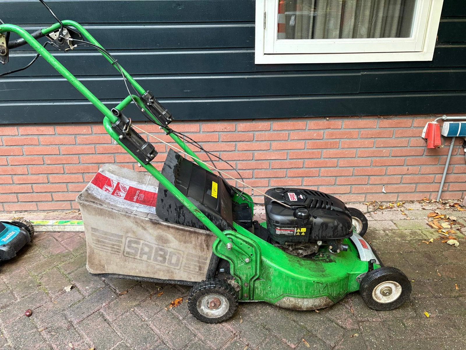 Sabo 54-PRO A Benzine Grasmaaier met Opvangzak, Ophalen, Cirkelmaaier, Gebruikt, 50 cm of meer