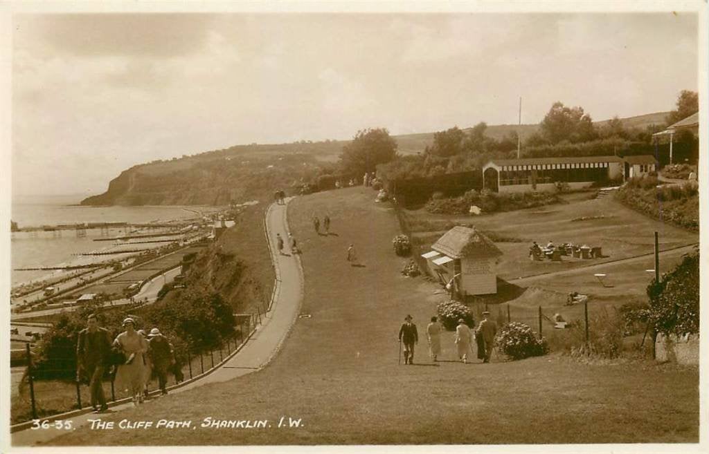 381-177-013 The Cliff Path Shanklin, Verzenden, Voor 1920, Engeland
