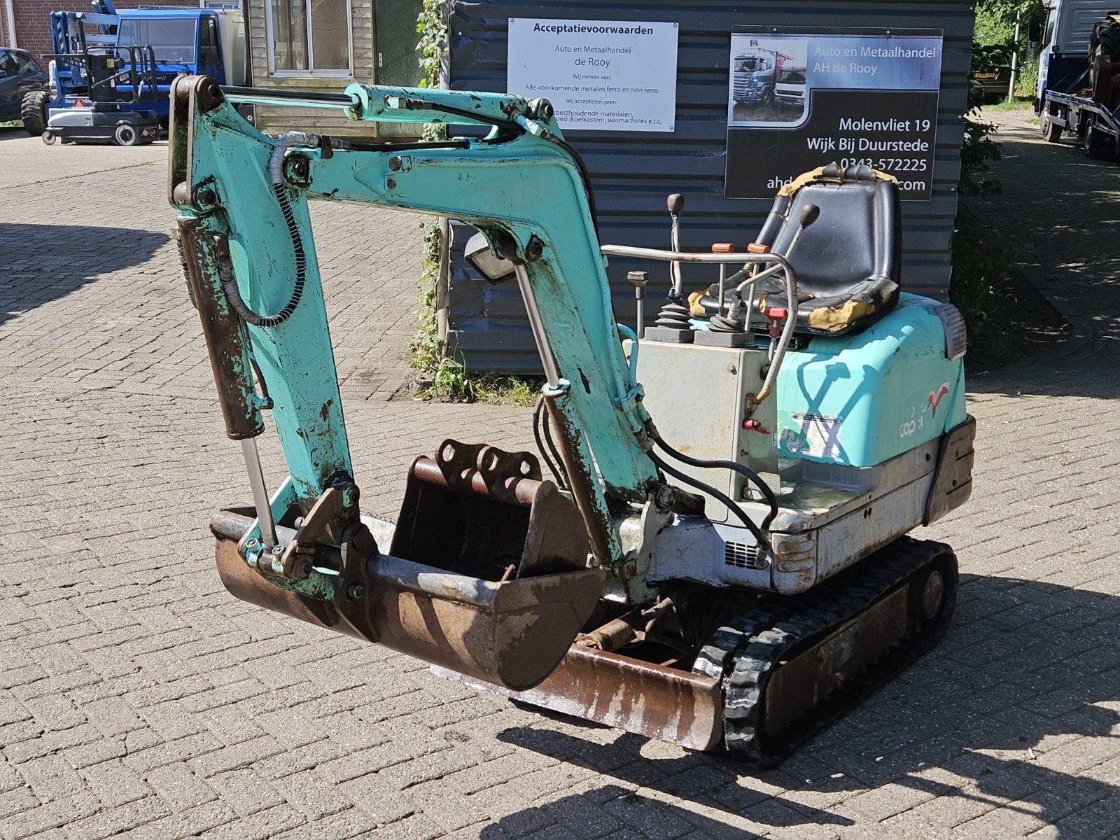 Yanmar B08 Minigraafmachine, Ophalen, Graafmachine