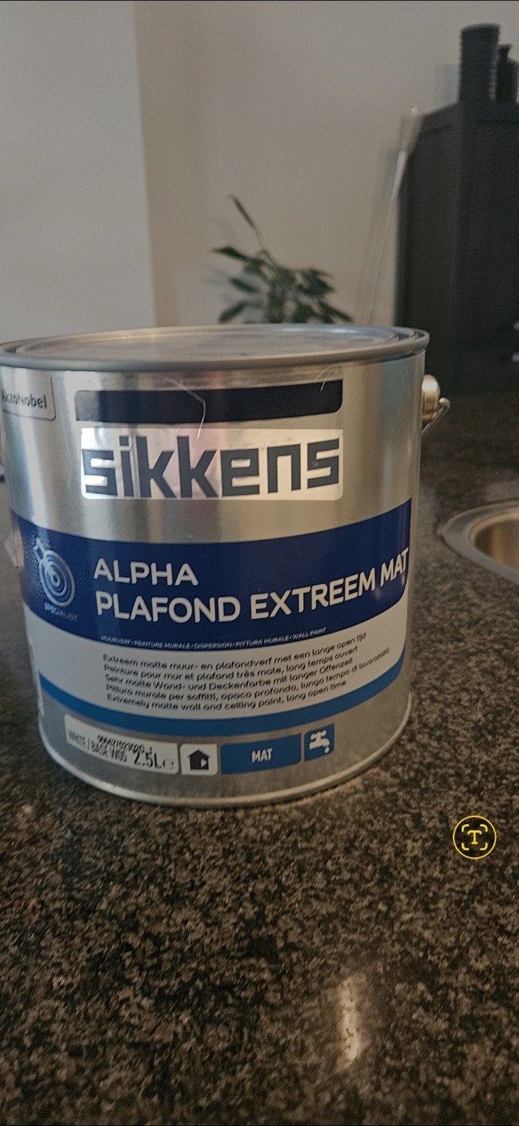 TK Sikkens Alpha plafondverf, Ophalen, Nieuw