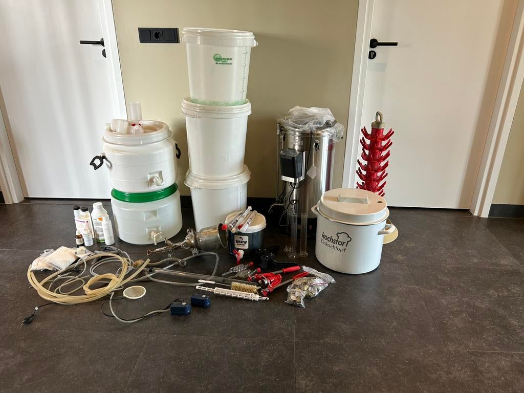 Complete bierbrouwset – o.a. Grainfather G30 (z g als nieuw), Ophalen, Zo goed als nieuw