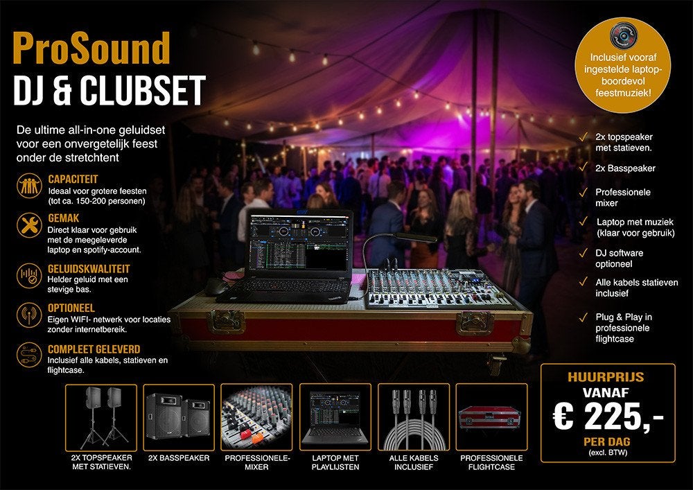 Geluidsinstallatie, Beamer of Karaoke Huren?, Ophalen, Nieuw, Overige
