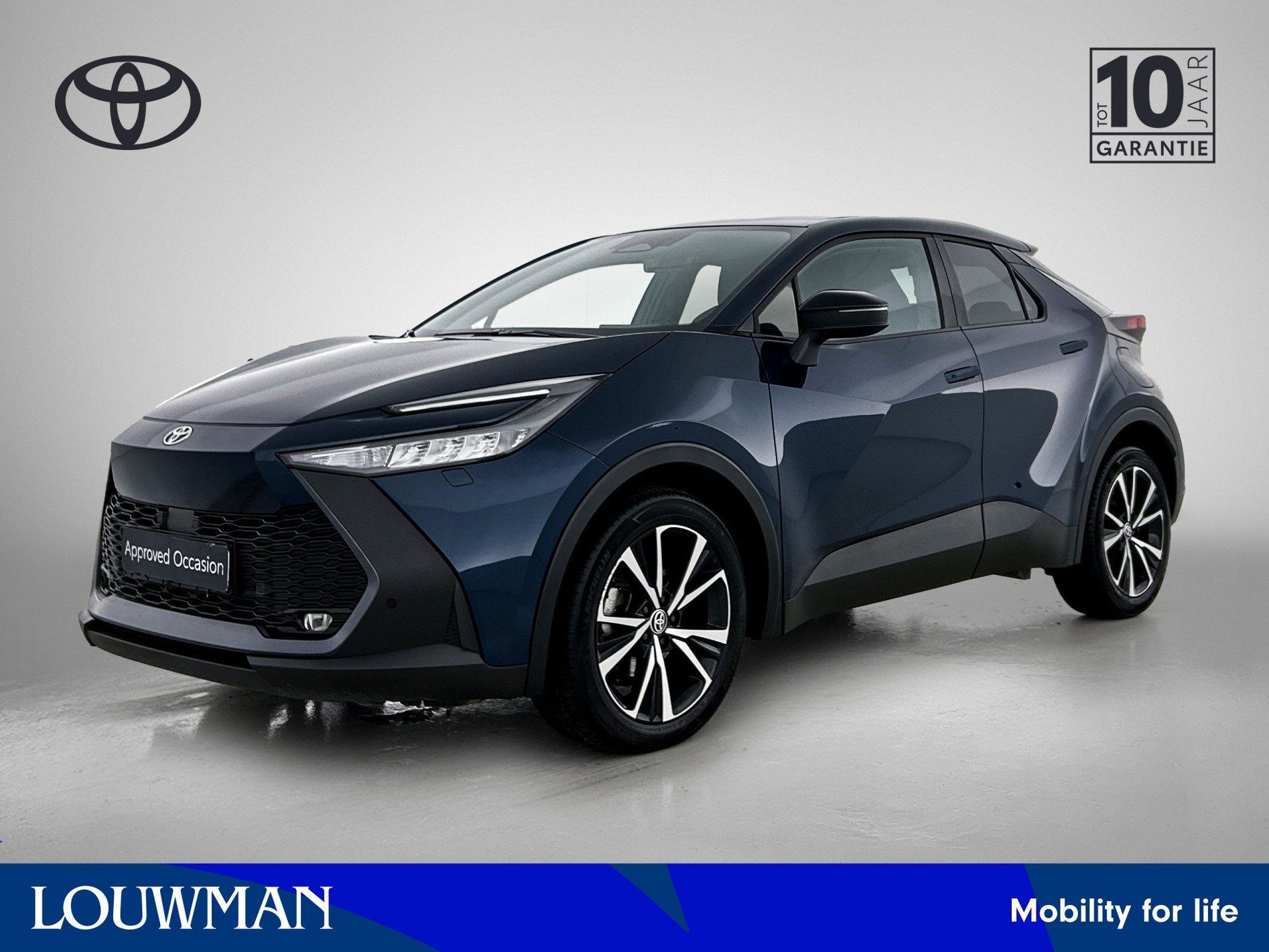 Toyota C-HR 1.8 Hybrid 140 Dynamic | Stoel + Stuurverwarming, Stof, 4 cilinders, Blauw, 122 pk