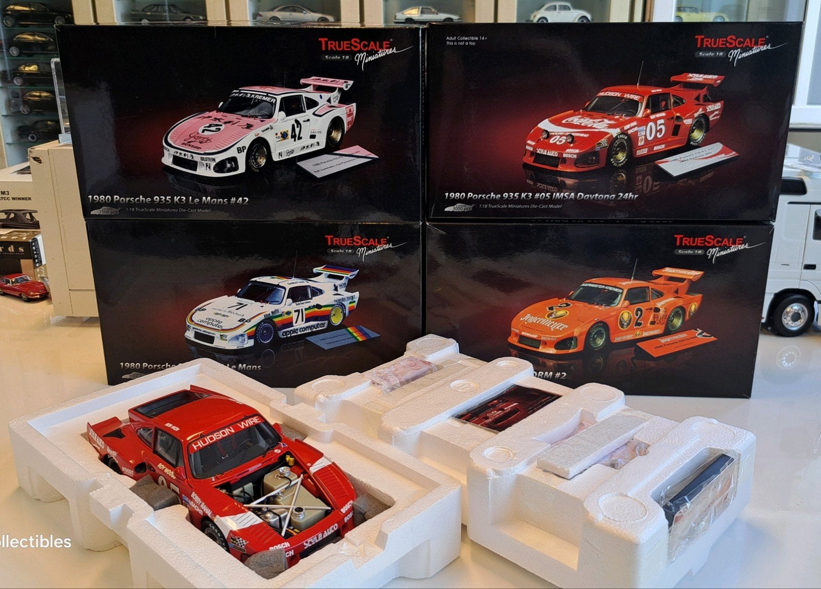 TrueScale Porsche 911 935 K3 Daytona, Le Mans, DRM - 1980, Hobby en Vrije tijd, Modelauto's | 1:18, Overige merken, Auto, Ophalen of Verzenden