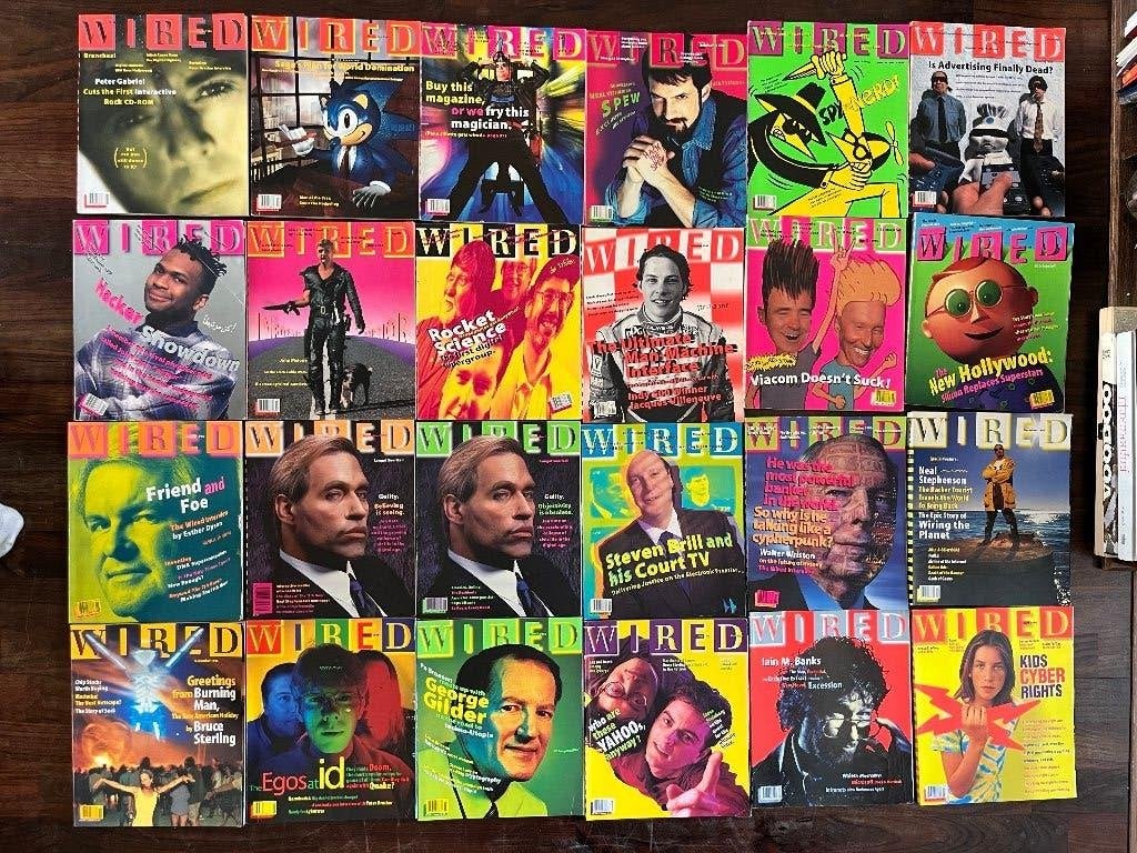 45x Wired Magazine 1993-2000 tijdcapsule, Verzenden, Gelezen, Wetenschap en Natuur