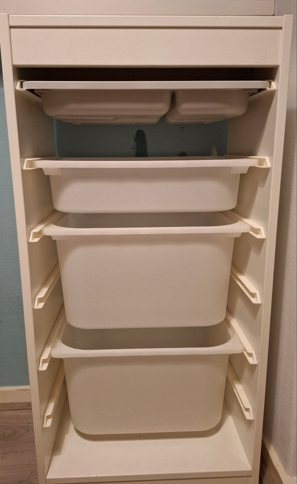 IKEA Trofast Opbergkast met Bakken - Wit, Ophalen, Zo goed als nieuw, Kast