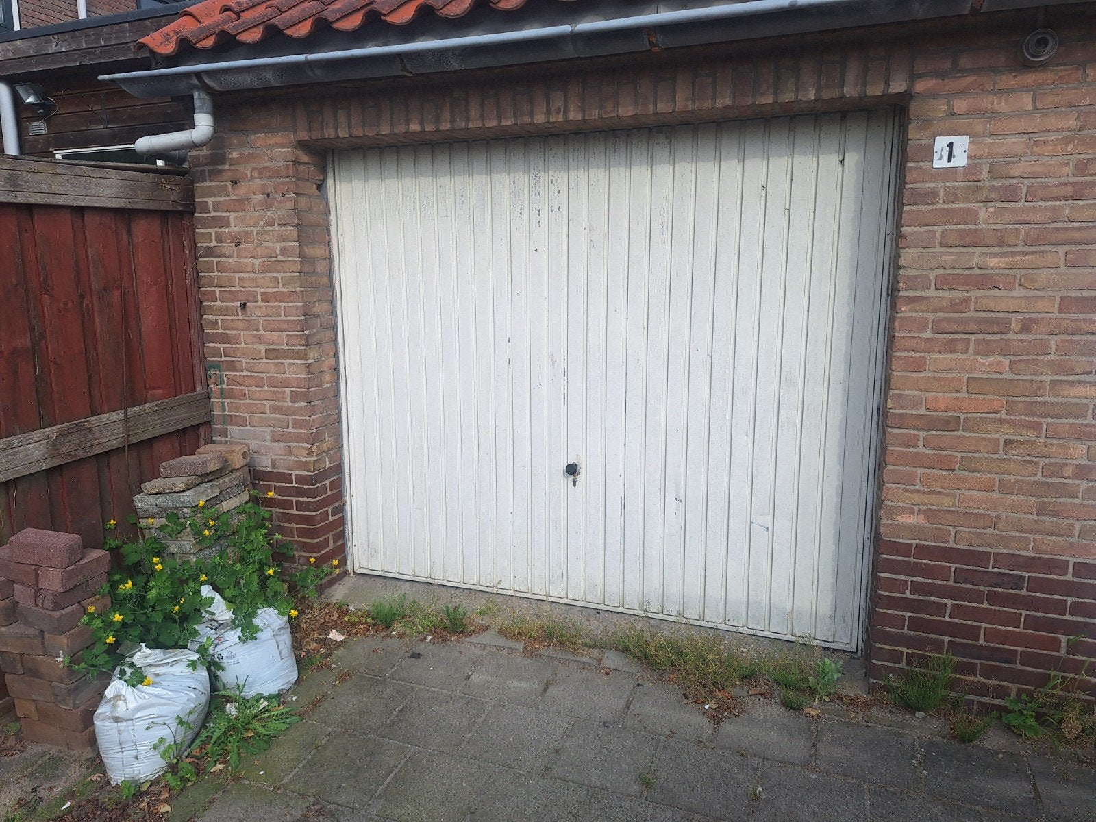 Garage kanteldeur geisoleerd, Ophalen, Gebruikt, 120 cm of meer, Minder dan 200 cm
