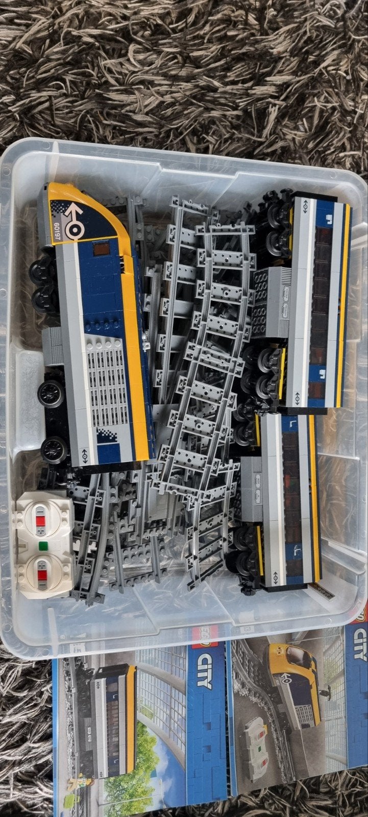 LEGO City 60197 Passagierstrein + rails + afstandsbediening, Lego, Ophalen of Verzenden, Inclusief instructies, Complete set