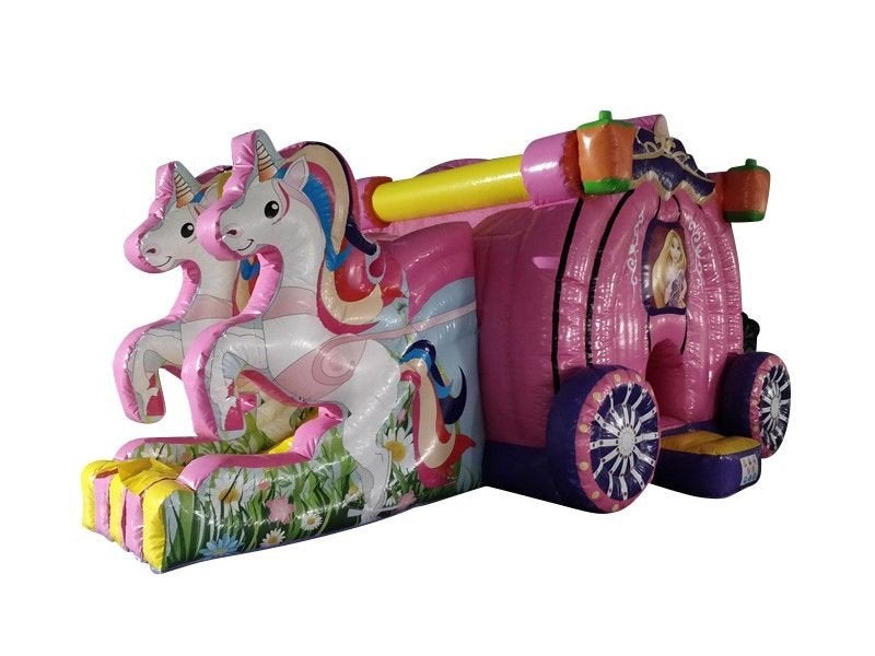 te koop mooi nieuw springkussen prinsessenkoets 6,5 x 4 m, Ophalen of Verzenden, Nieuw, Verjaardag