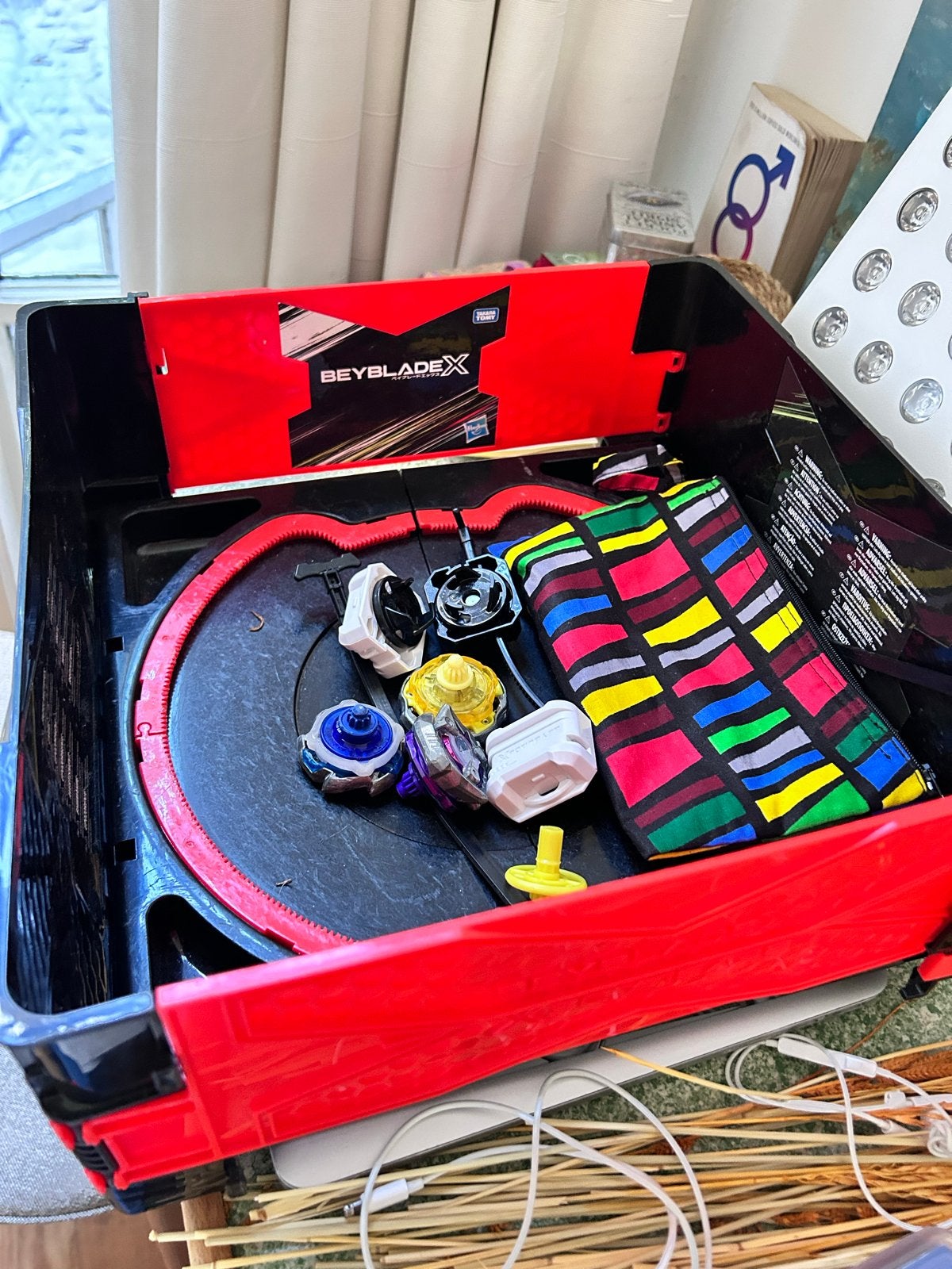 Beyblade arena met Beyblades, Ophalen of Verzenden, Gebruikt, Jongen of Meisje
