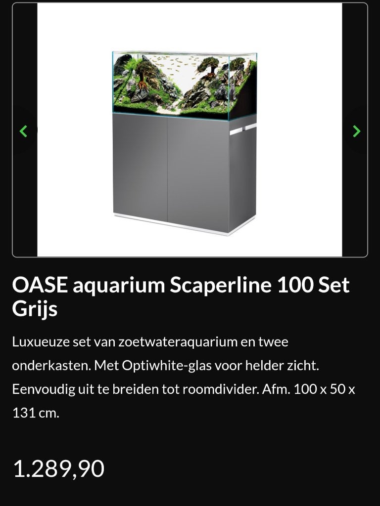 Oase Aquarium, Dieren en Toebehoren, Vissen | Aquaria en Toebehoren, Ophalen, Pomp, Gebruikt, Leeg aquarium