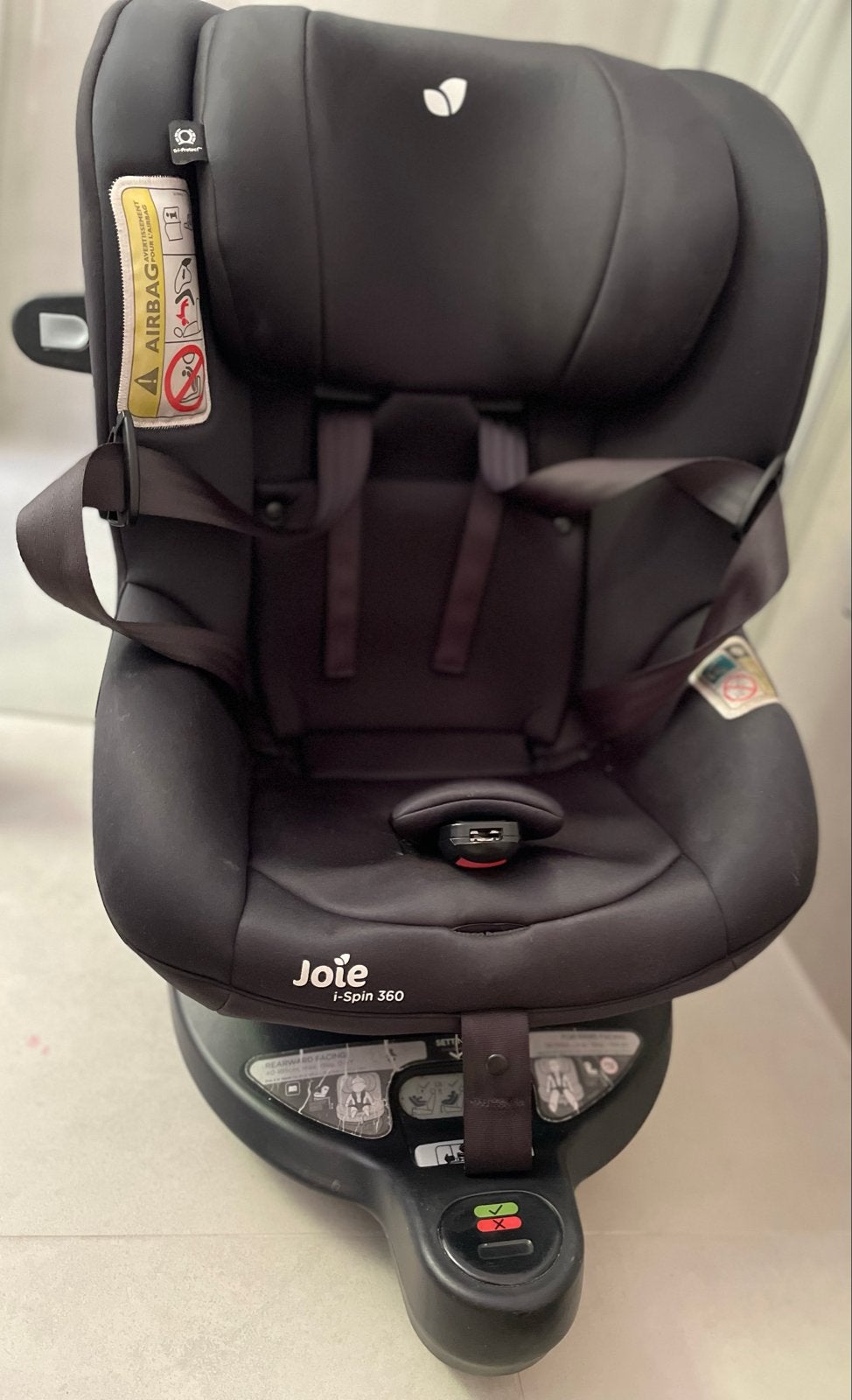 Joie i-Spin 360 autostoel, Gebruikt, 0 t/m 18 kg, Verstelbare rugleuning, Isofix