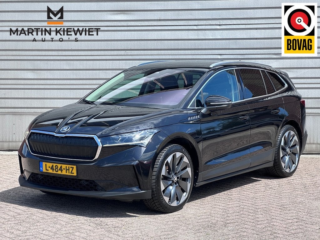 Skoda Enyaq iV 80 First Edition|Leder|Trekhaak|21"|Adaptive, Auto's, Skoda, Automaat, 966 min, Achterwielaandrijving, Gebruikt