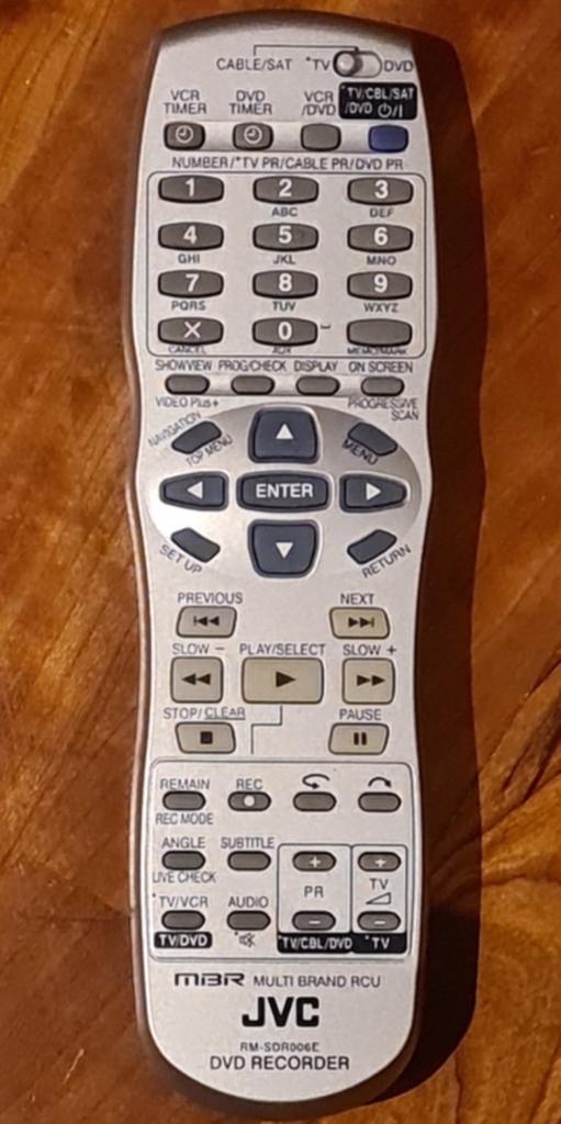 JVC RM-SDR006E DVD Recorder Afstandsbediening, Ophalen of Verzenden, Gebruikt, Origineel, Dvd