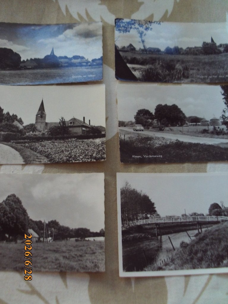Almen 6 div Gezicht dorp Vordenseweg Kampeerboerderij Lochem, Ophalen of Verzenden, 1960 tot 1980, Gelopen, Gelderland