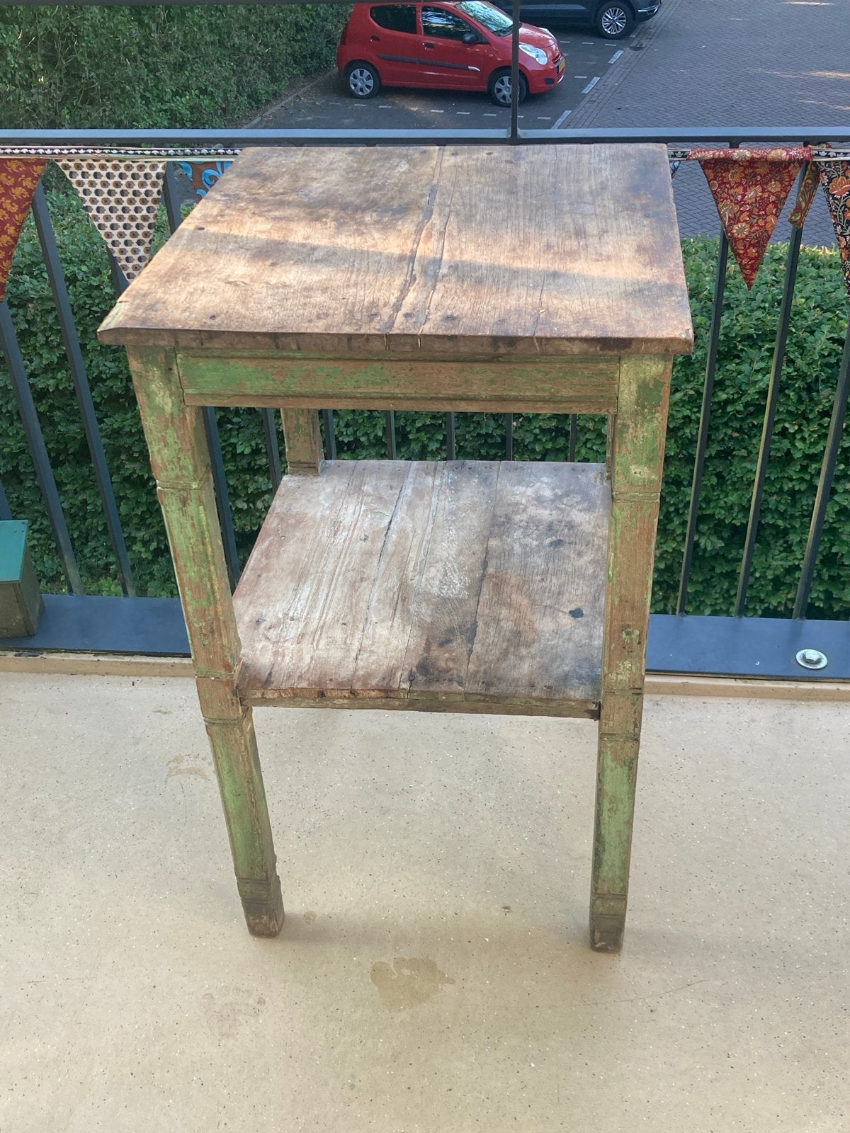 Vintage houten bijzettafel, Antiek en Kunst, Antiek | Meubels | Tafels, Ophalen