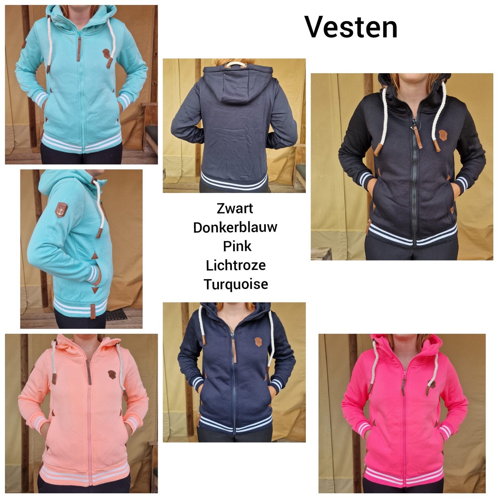 Partij nieuwe dames vesten diverse maten S, M, L, XL, Ophalen of Verzenden, Nieuw, Maat 36 (S), Zwart