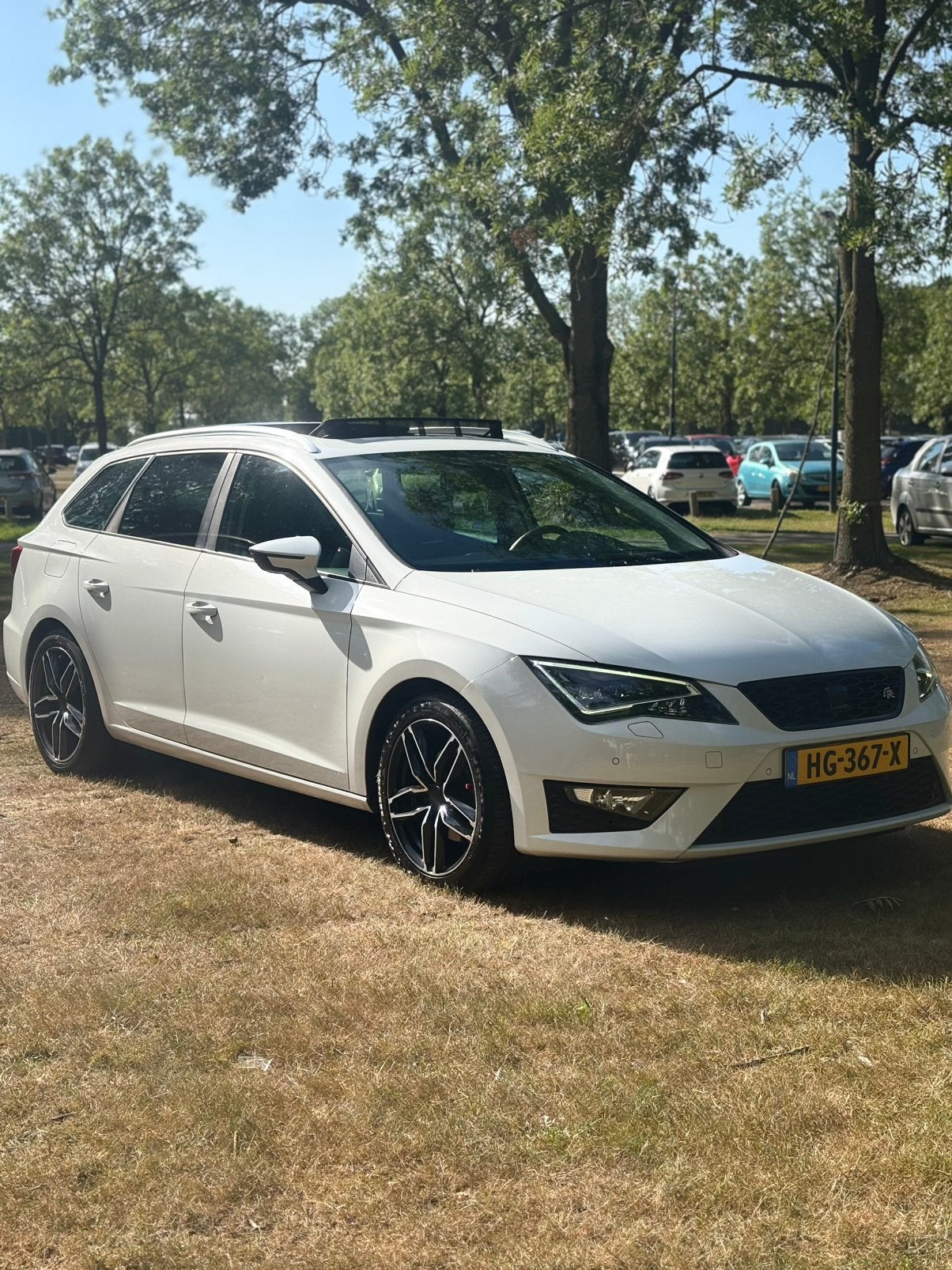 Seat Leon 1.4 Ecotsi 150pk Dsg-7 2015 Wit, Auto's, Seat, Particulier, Leon, ABS, Achteruitrijcamera, Adaptieve lichten, Airbags