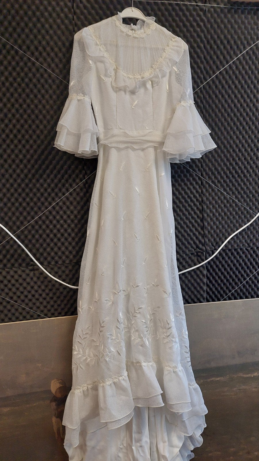 Vintage trouwjurk, Ophalen of Verzenden, Zo goed als nieuw, Wit, Trouwjurk