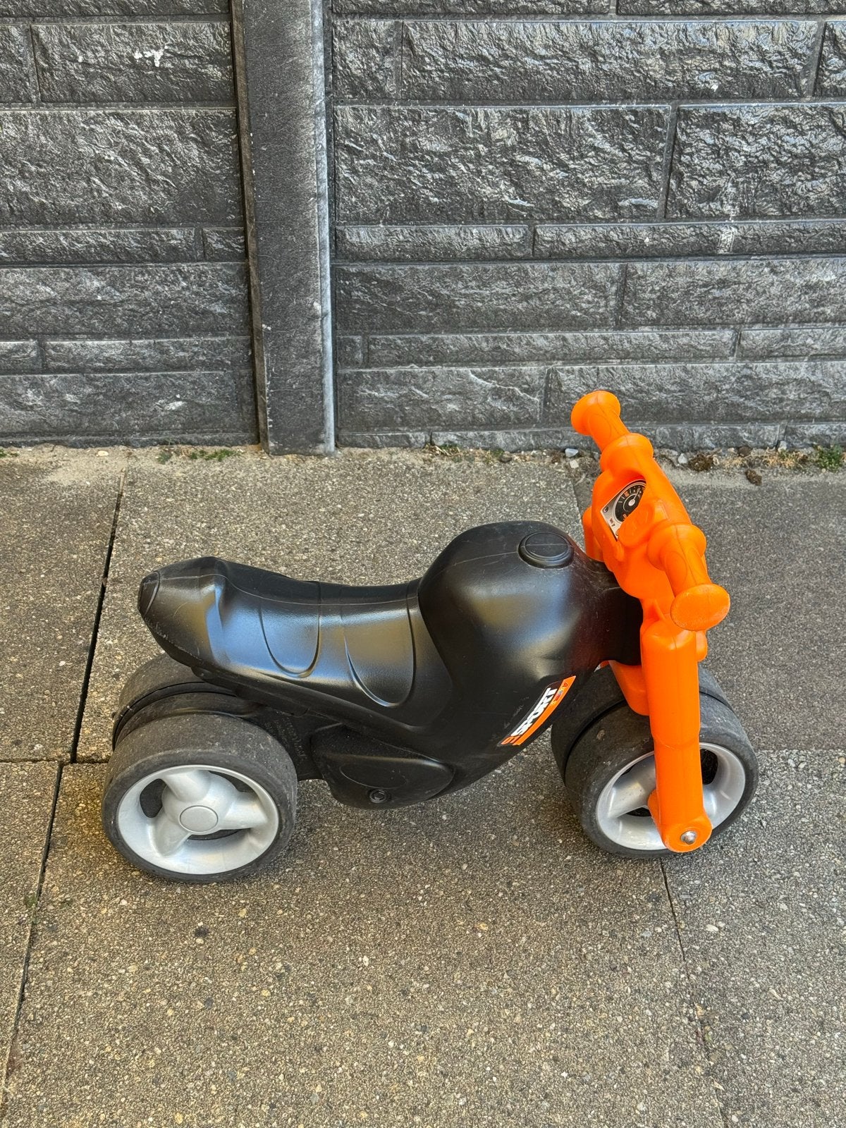 Smoby loopmotor - Zwart/Oranje, Ophalen, Gebruikt, Loopvoertuig