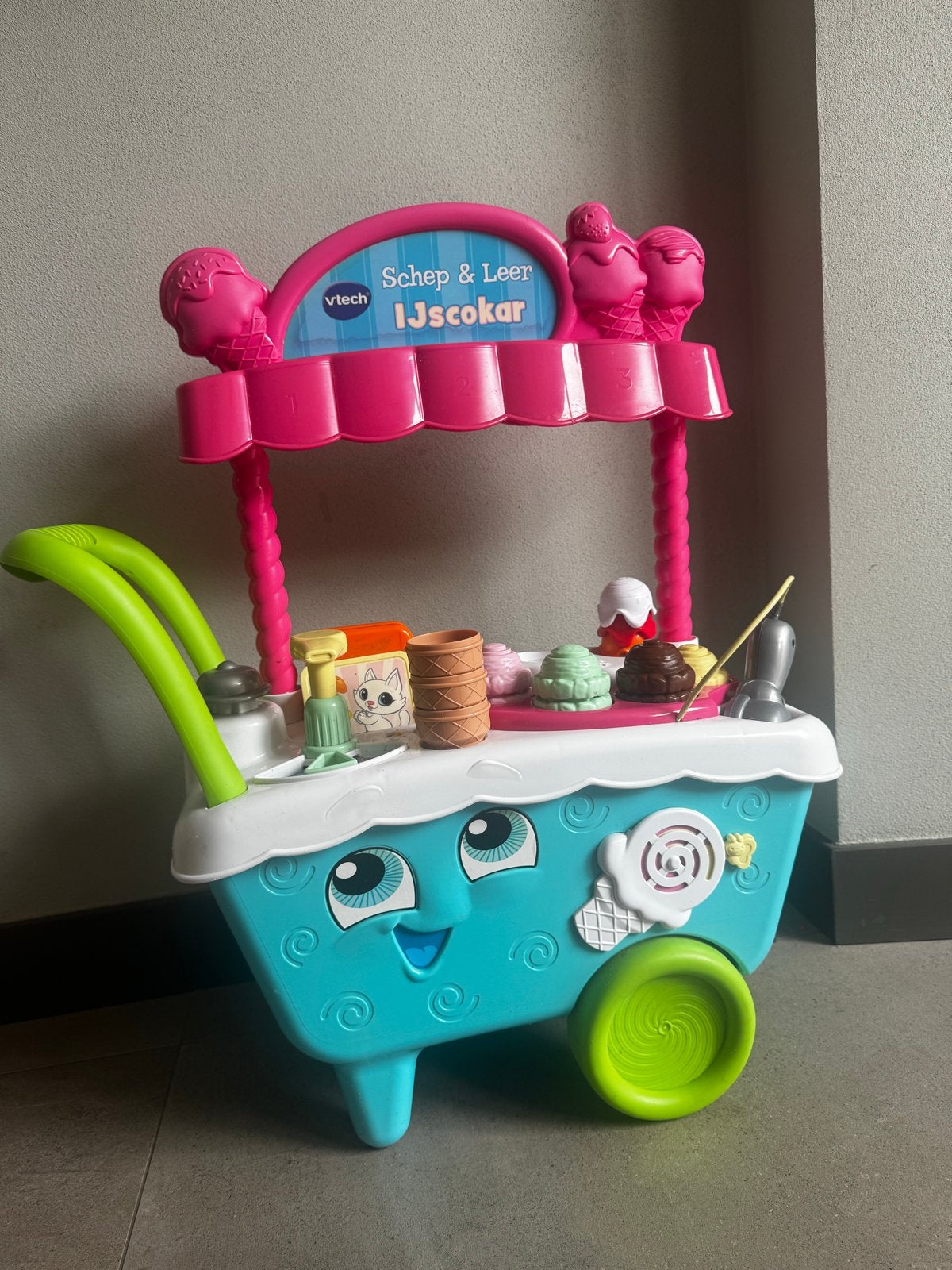Vtech Schep & Leer IJscokar, Kinderen en Baby's, Ophalen, Zo goed als nieuw, Jongen of Meisje