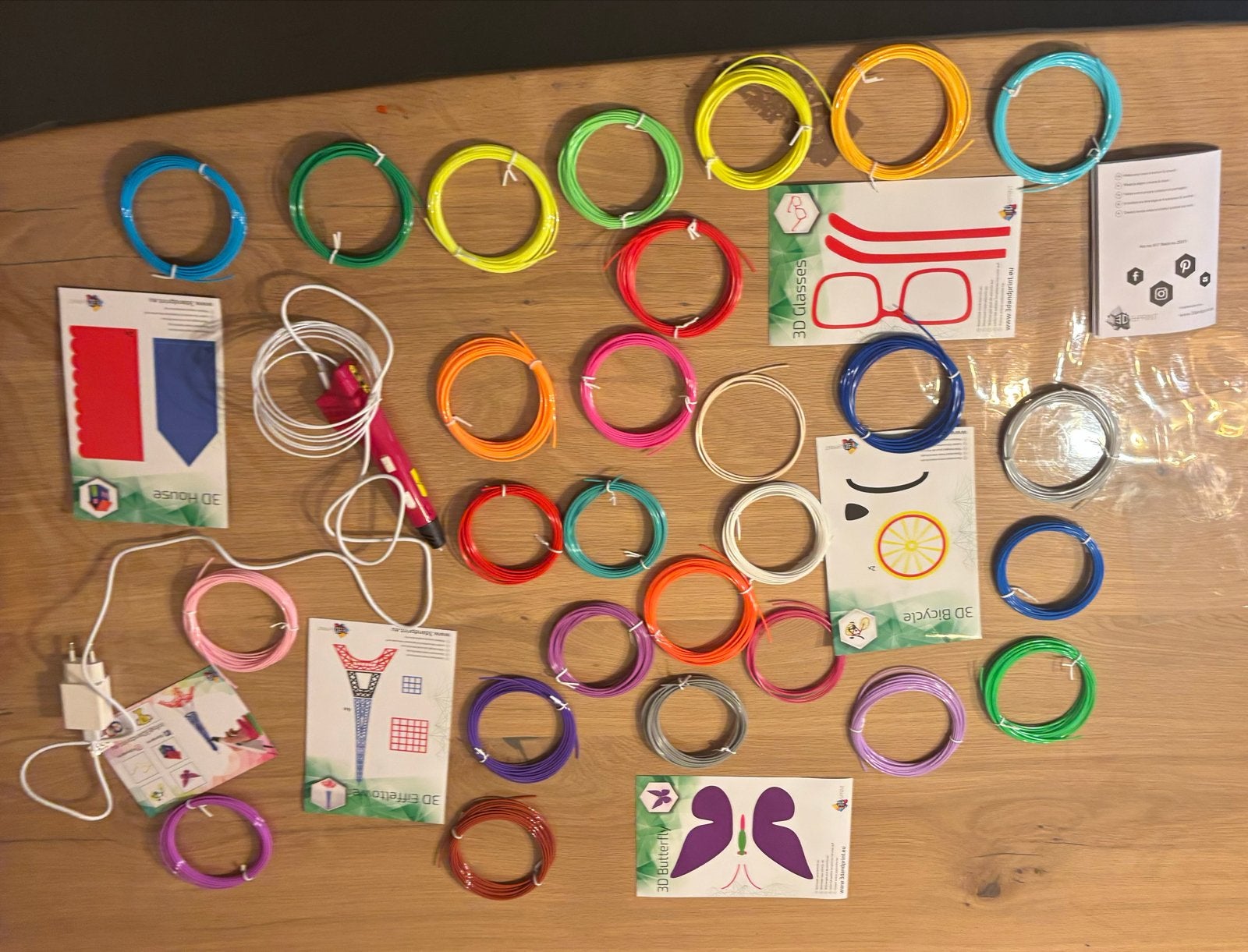 3D Pen met uitgebreide filament set en sjablonen, Computers en Software, Ophalen, Zo goed als nieuw, Filament