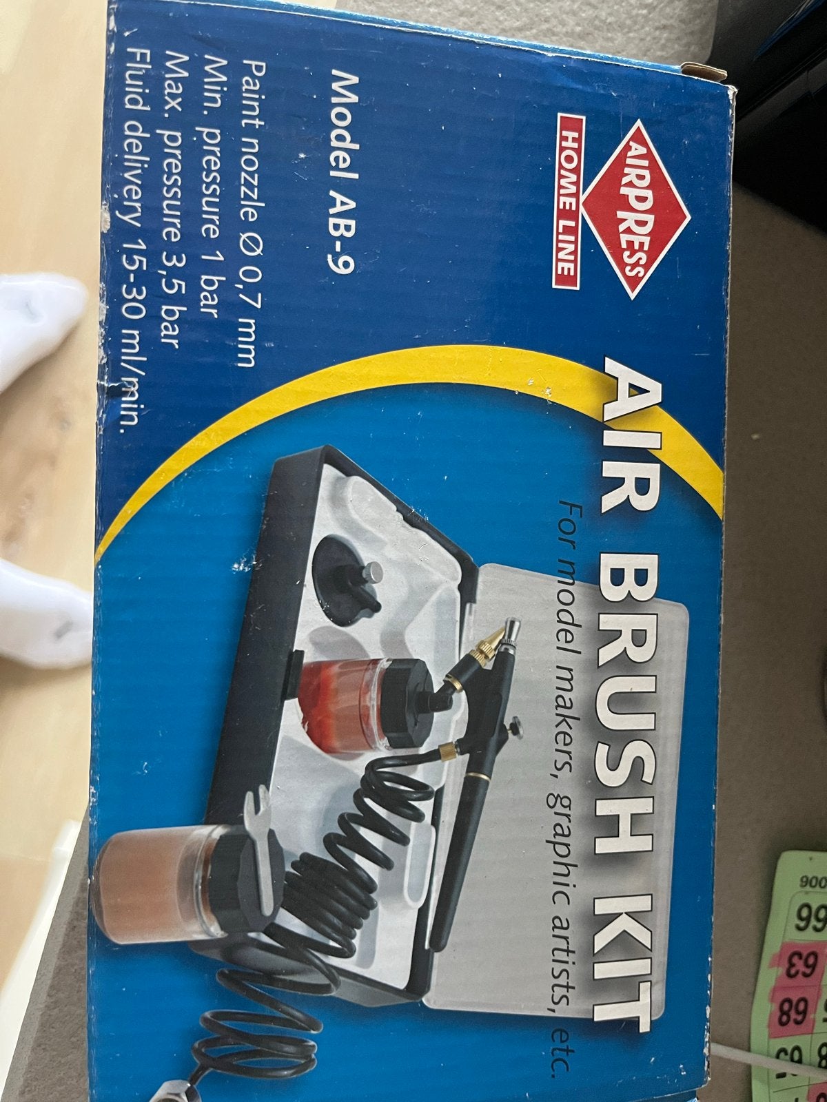 Airpress Airbrush Kit Model AB-9 voor modelbouw/kunst, Ophalen of Verzenden, Gebruikt, Airbrush en Toebehoren