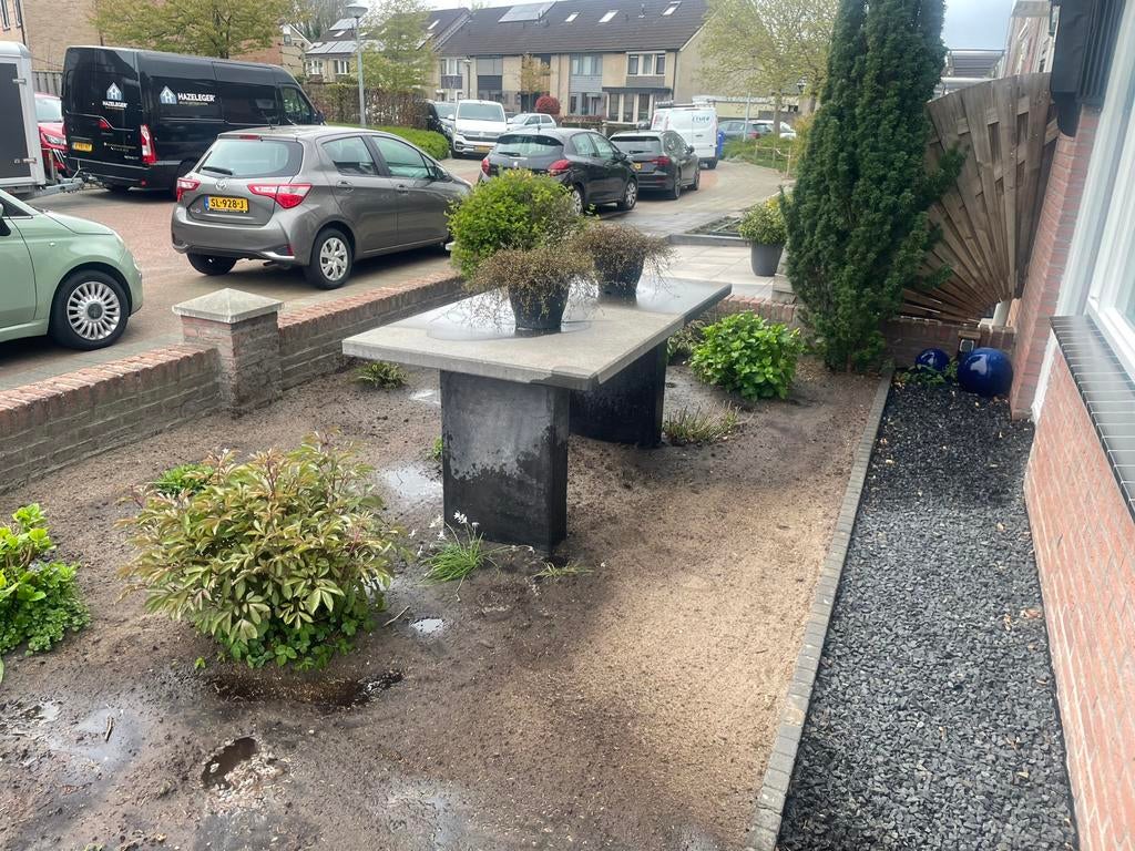 Tuintafel / beton /tuin, Tuin en Terras, Tuintafels, Ophalen