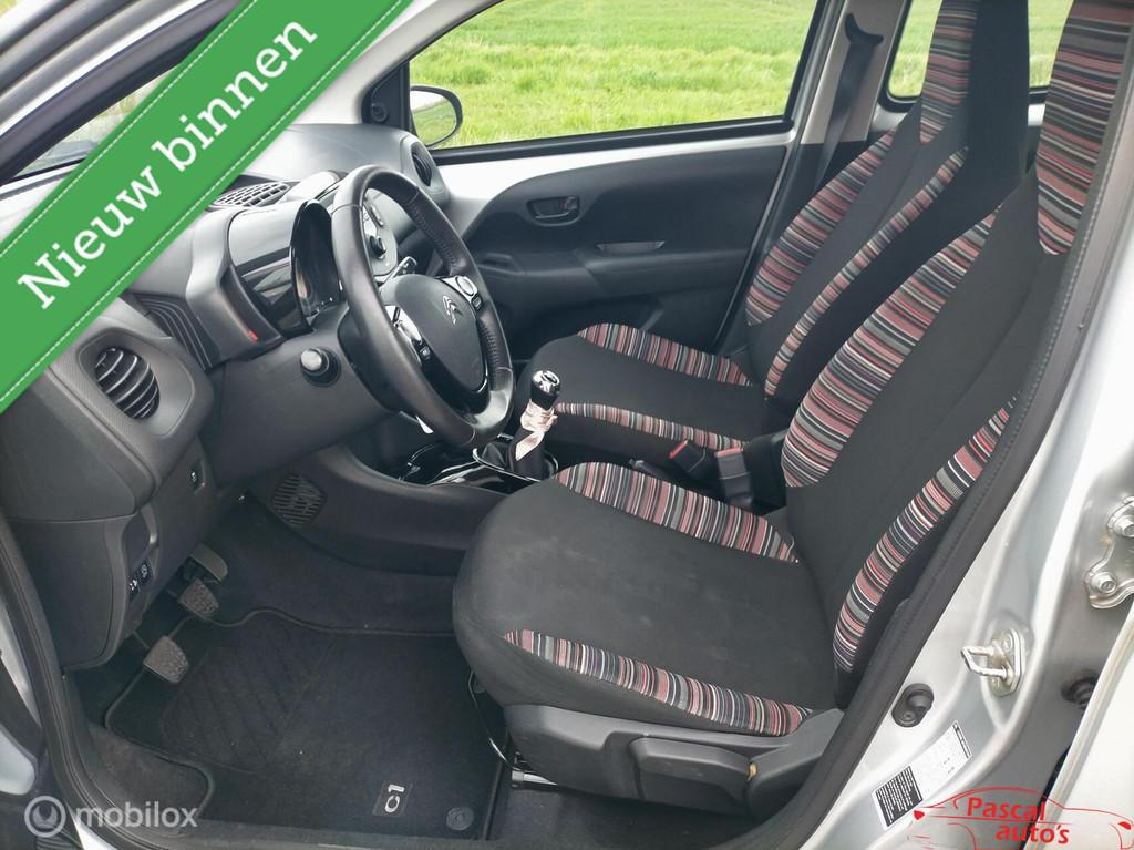Citroen C1 1.0 VTi Shine nap cruise airco, Voorwielaandrijving, Stof, Gebruikt, Euro 6