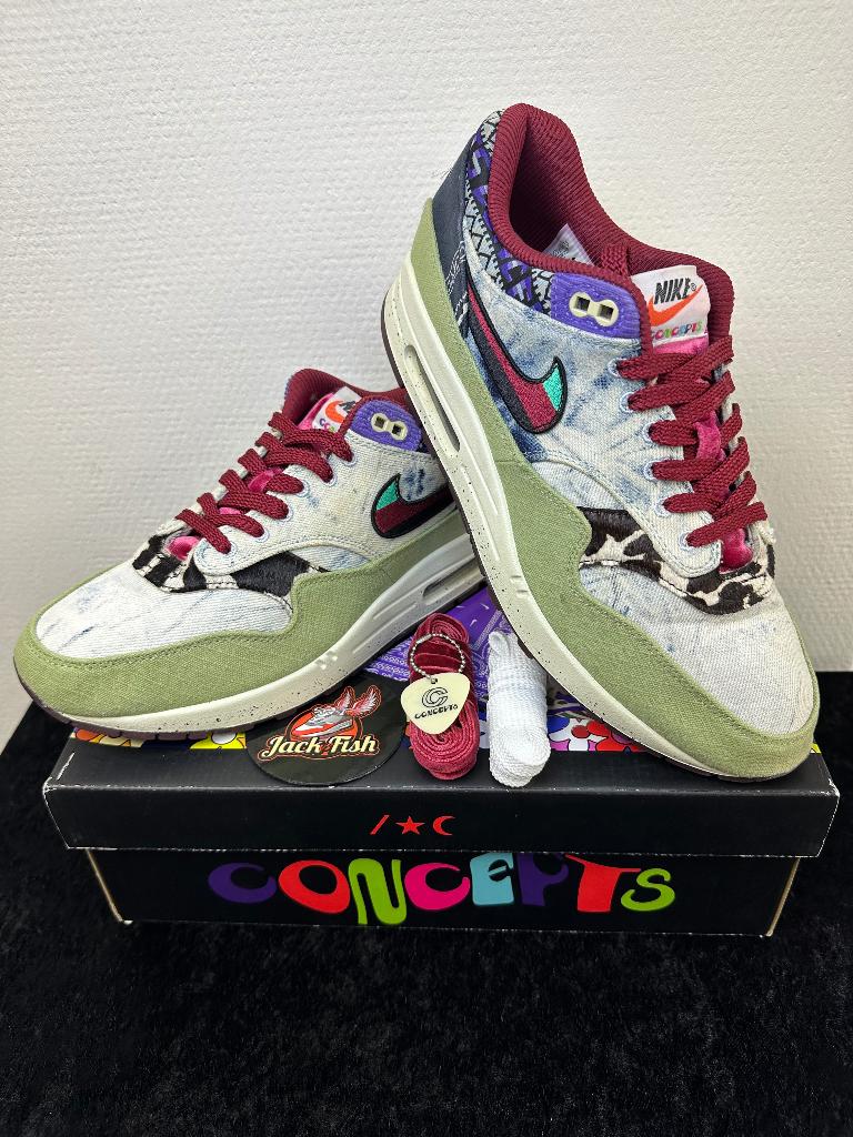 Nike air Max 1 Concepts Mellow - size 44,5, Nike air max, Overige kleuren, Ophalen of Verzenden, Sneakers of Gympen