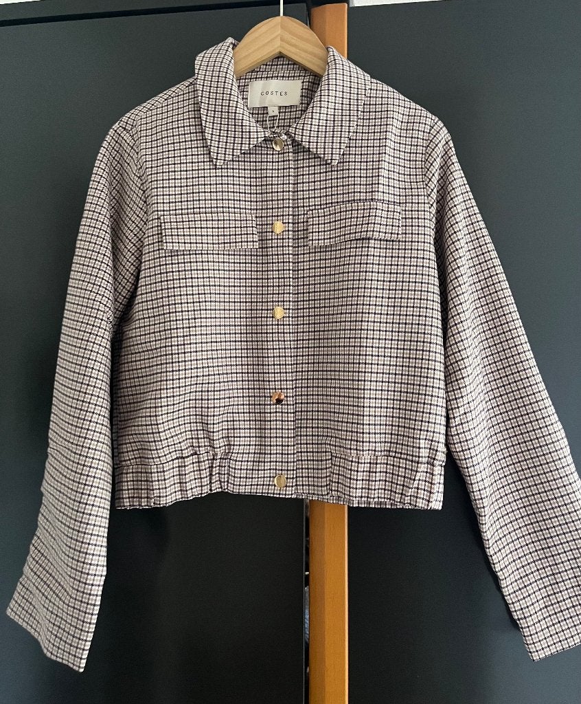 Costes Cropped ruit jacket mt S, Verzenden, Nieuw, Maat 36 (S), Grijs