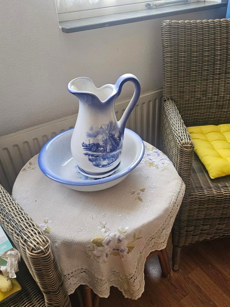 Waskom met kan, Ophalen of Verzenden