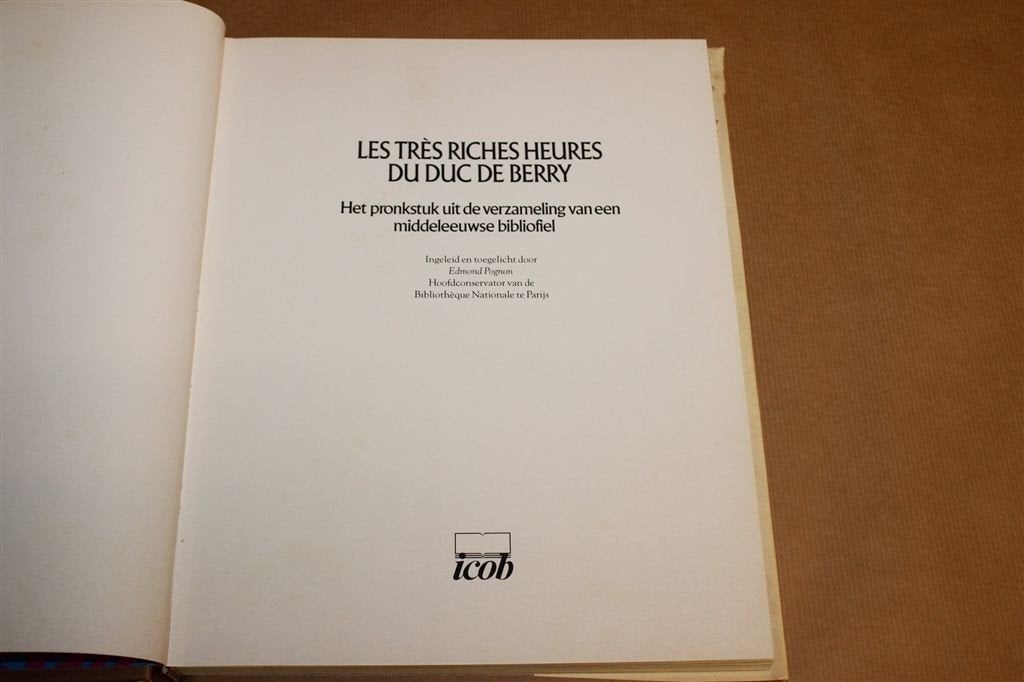 Très Riches Heures du Duc de Berry — Groot Kunstboek, Ophalen of Verzenden, Gelezen