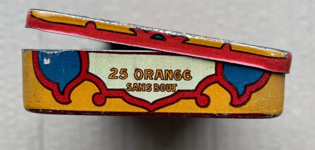 oude sigaretten doos Ancienne Boîte en Métal TURMAC TOBACCO, Ophalen of Verzenden, Gebruikt, Tabaksdoos of Verpakking
