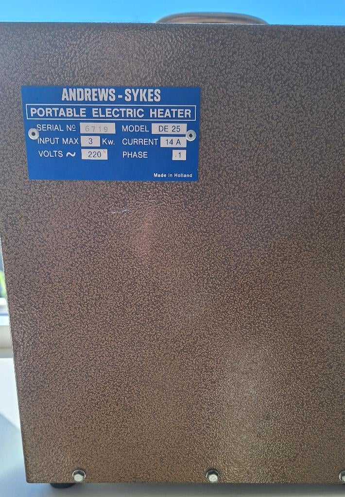 Portable heater van Andrews-Sykes, Ophalen, 30 tot 80 cm, Gebruikt, Overige typen
