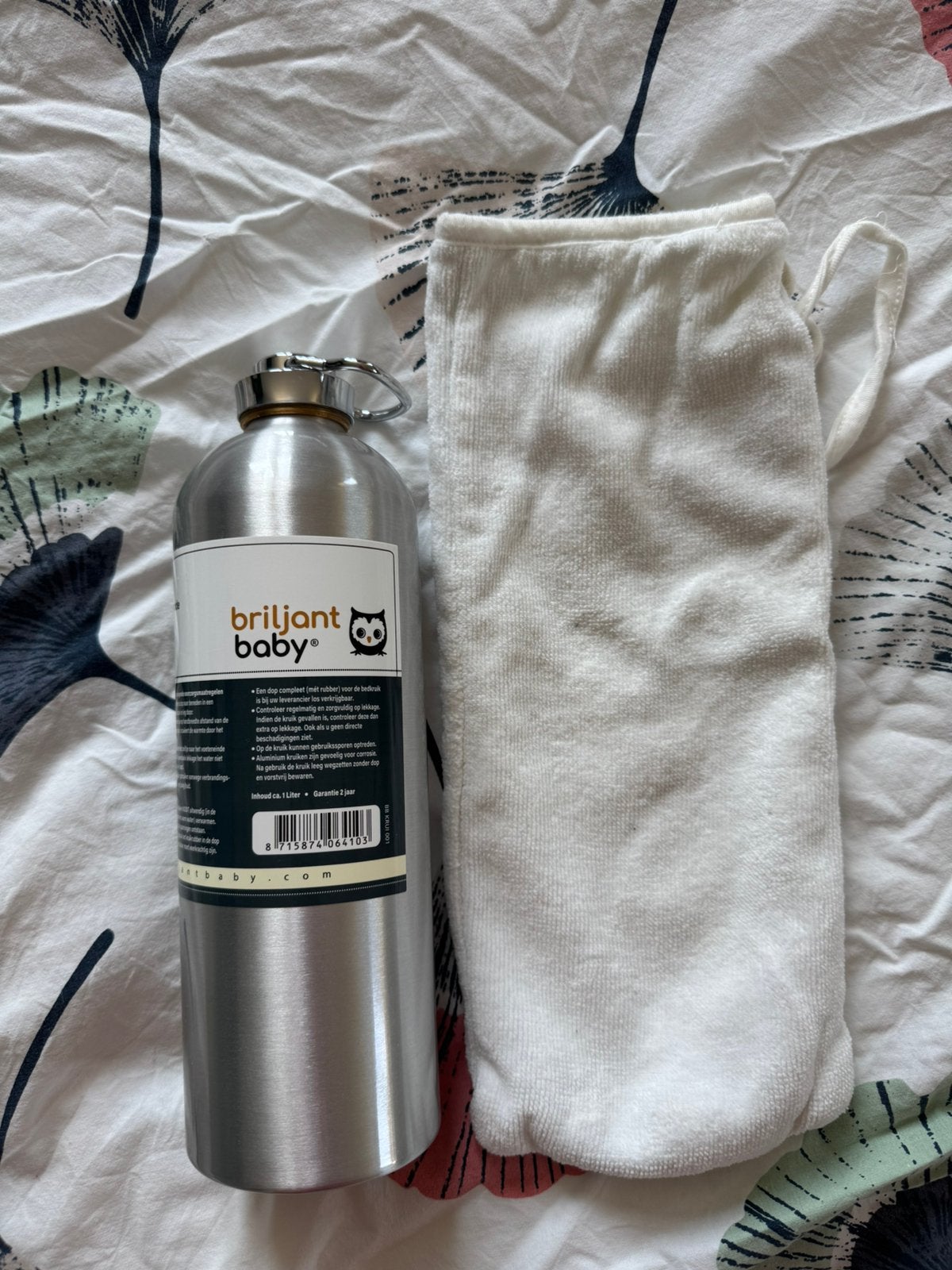 Kruik baby incl hoes, Kinderen en Baby's, Badjes en Verzorging, Ophalen of Verzenden, Zo goed als nieuw, Aankleedkussen