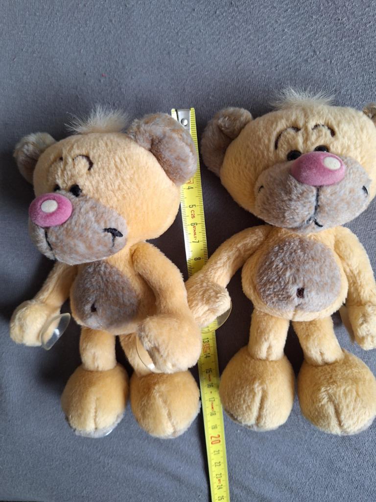 2 Diddl Pimpoli knuffels met zuignapjes - 17 cm, Gebruikt, Overige merken, Overige typen, Ophalen of Verzenden