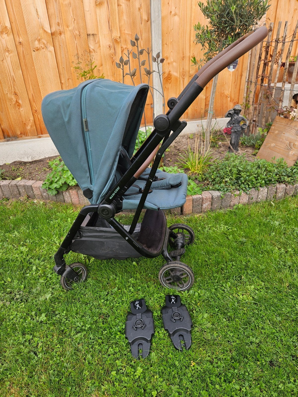 Maxi‑Cosi Leona buggy – compact + adapters (wiel defect), Ophalen, Gebruikt, Combiwagen, Maxi-Cosi