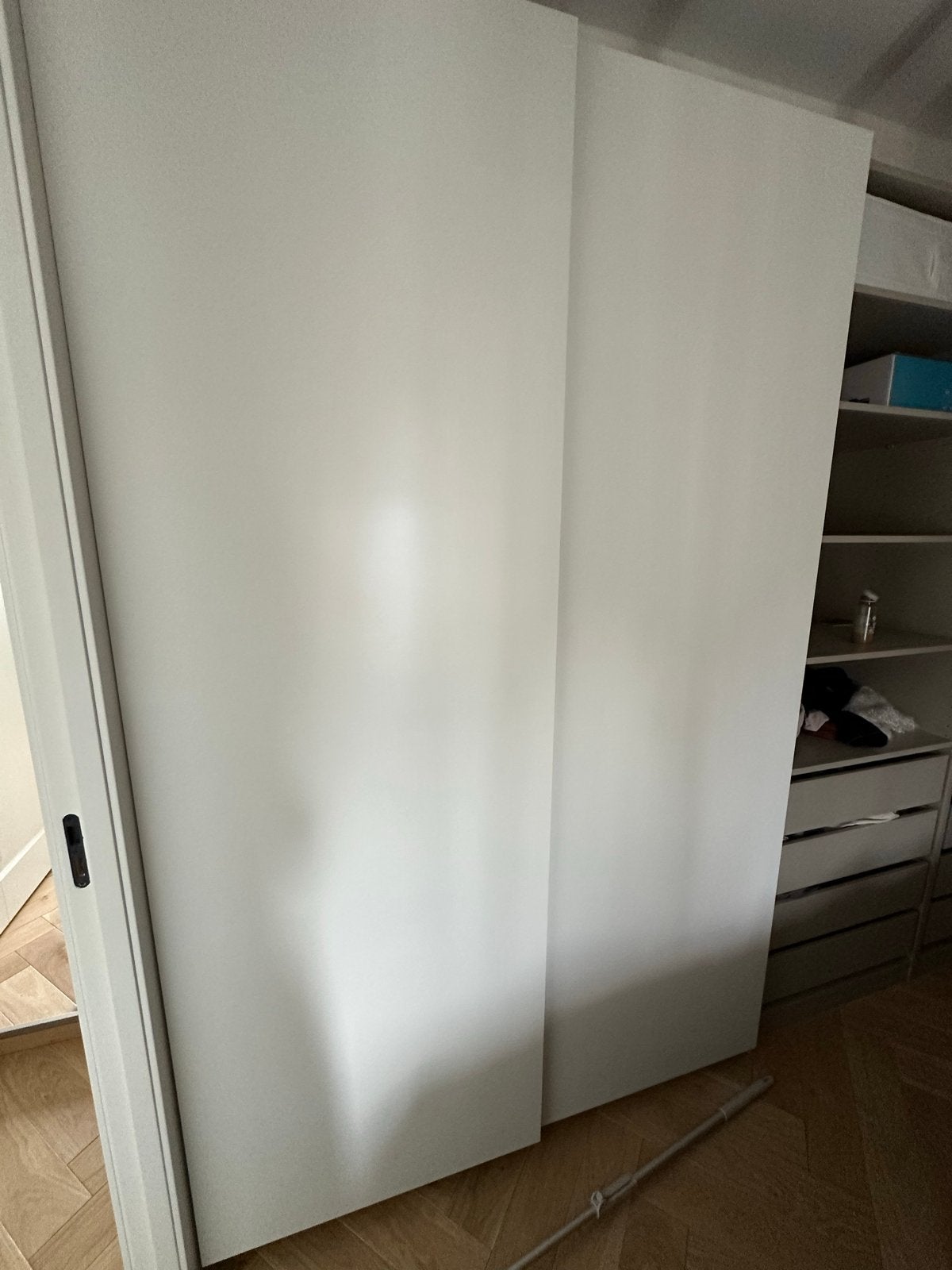 Nieuwe HASVIK PAX schuifdeuren, wit, 150x236 cm (set van 2), Ophalen, Overige materialen, 200 cm of meer, 150 tot 200 cm
