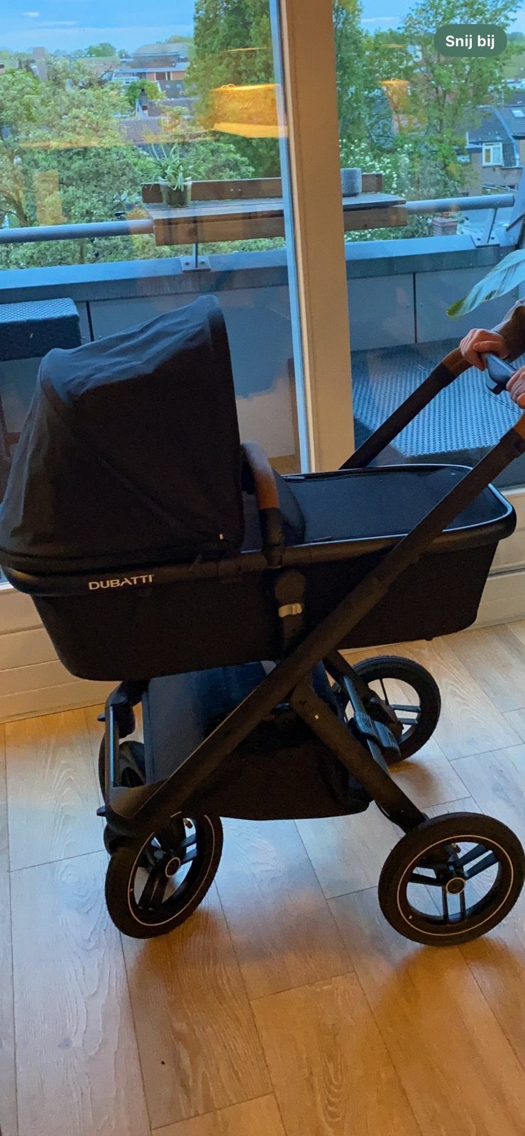 Dubatti One kinderwagen + regenhoes + warme voetenzak, Kinderen en Baby's, Kinderwagens en Combinaties, Gebruikt, Kinderwagen