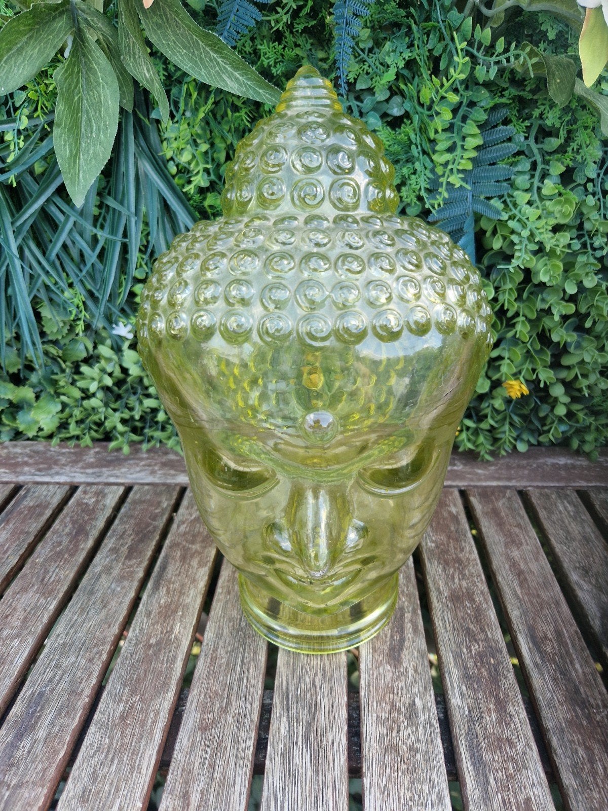 mooi boeddha beeld glas, Ophalen, Gebruikt