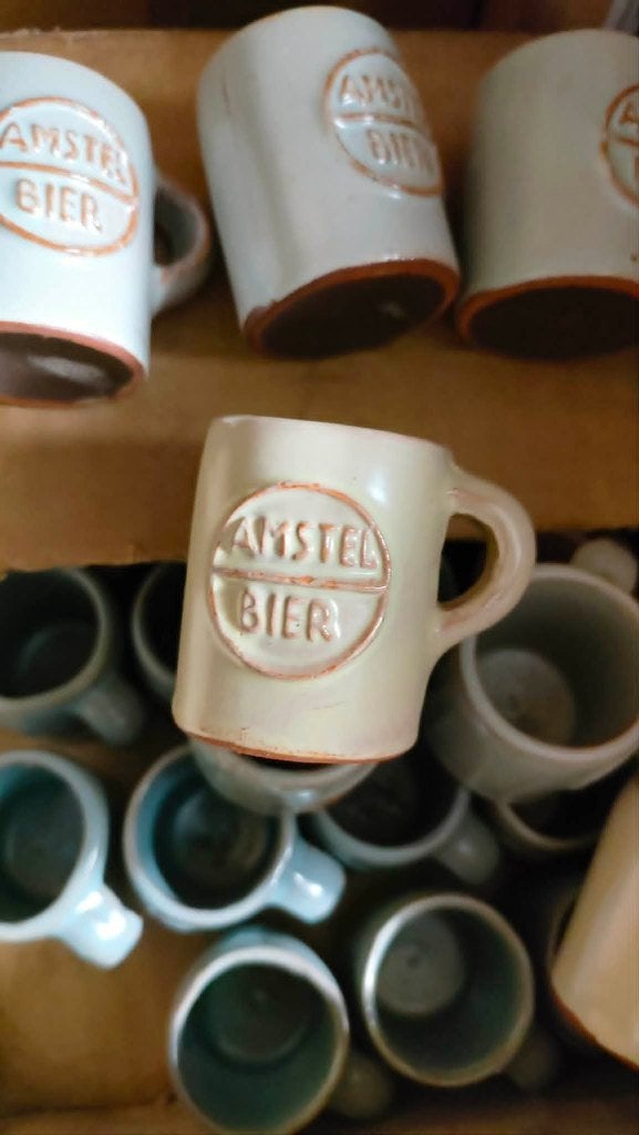 Amstel Bier Stenen Kruikjes jaren70 ?, Verzamelen, Biermerken, Ophalen of Verzenden, Zo goed als nieuw, Overige typen, Amstel