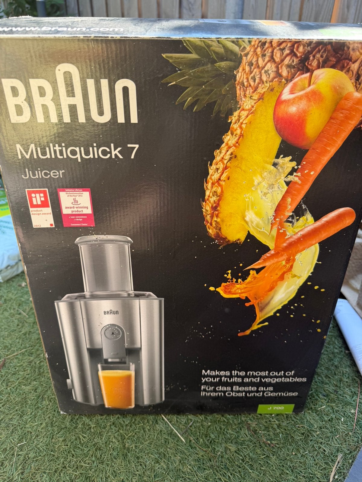 Braun Multiquick 7 J700 Juicer, Ophalen, Gebruikt