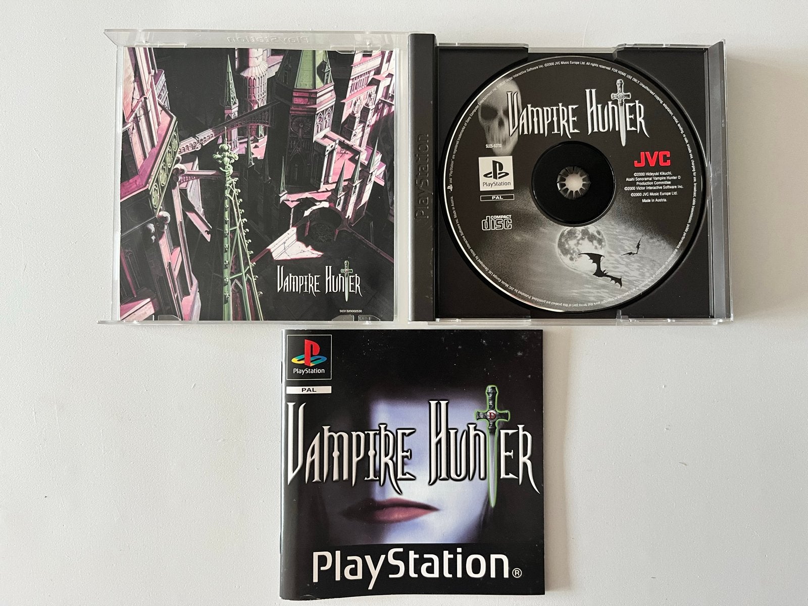 Vampire Hunter PS1 - Nieuwstaat, Krasvrij, Compleet, Avontuur en Actie, S, 1 speler, P