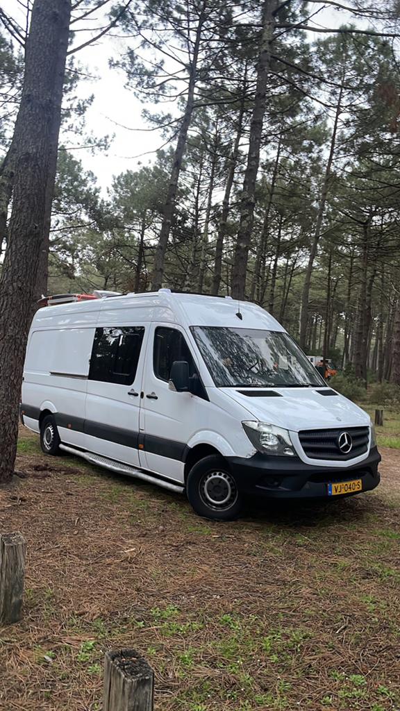 Mercedes sprinter L3H2 zelfbouw camper 2014, Caravans en Kamperen, Automaat, Chemisch toilet, Buscamper of Camperbus, Tot en met 2