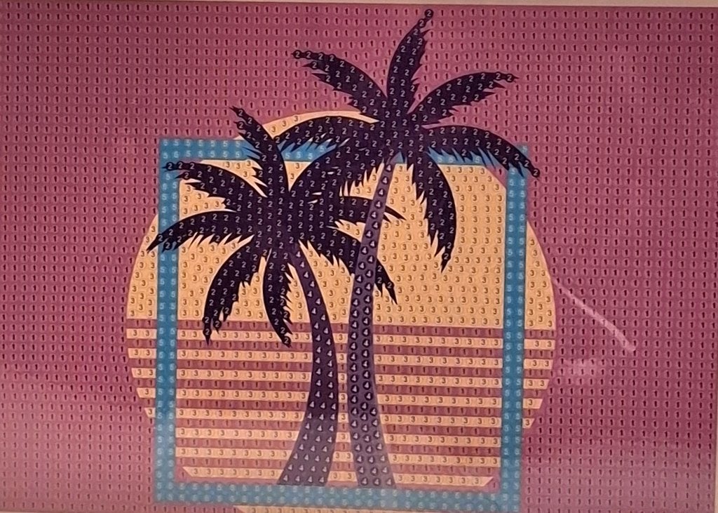Diamond Painting Palmbomen - Nieuw in Verpakking, Hobby en Vrije tijd, Zee en Strand, O, O, Diamond painting