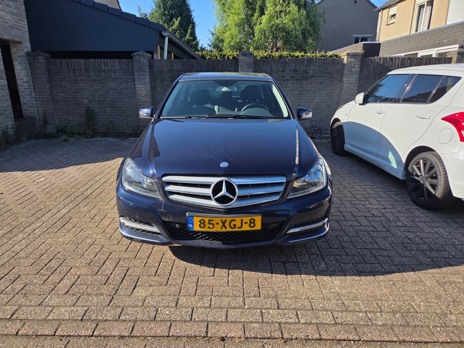 Mercedes-Benz C-Klasse 1.8 C180 CGI Sedan 2012 Blauw, Auto's, Voorwielaandrijving, 1800 kg, Blauw, 1796 cc