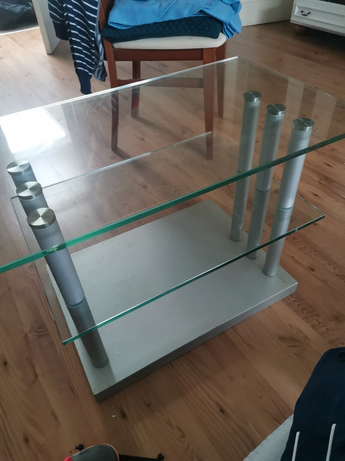 glas bijzettafel, Ophalen, 50 tot 100 cm, 50 tot 100 cm, Glas