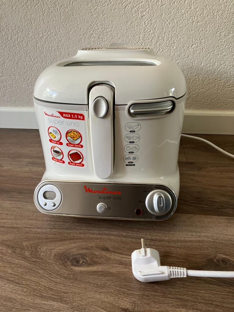 Moulinex Super Uno Friteuse - Compact en Gebruiksvriendelijk, 1 tot 2 liter, Ophalen of Verzenden, Zo goed als nieuw